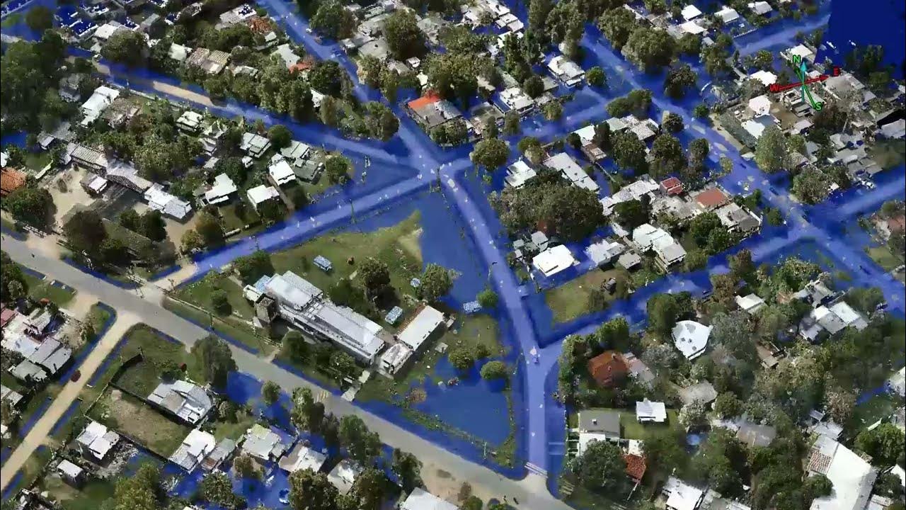 Ciudad del Plata, Inundación, Bajo agua